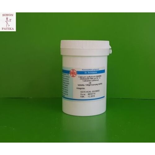 Calcium sulfuricum tabletta Schüssler só Nr.12. D6 400db
