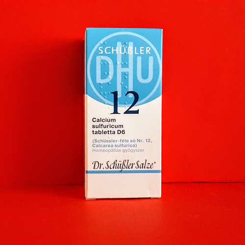 Calcium sulfuricum tabletta Schüssler só Nr.12. D6 200db