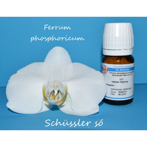 Ferrum phosphoricum tabletta Schüssler só Nr.3. D6 80db