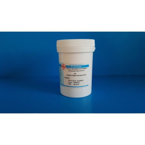 Ferrum phosphoricum tabletta Schüssler só Nr.3. D6 400db