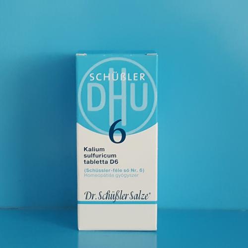 Kalium sulfuricum tabletta Schüssler só Nr.6 D6 200db
