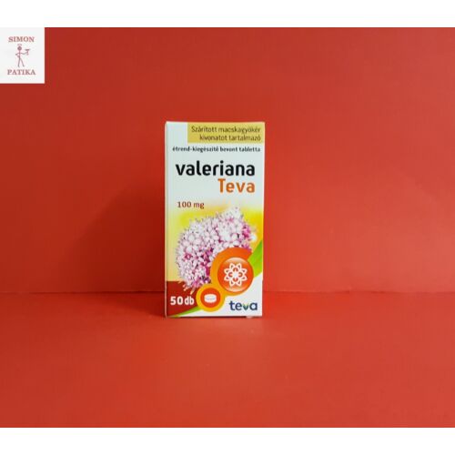 Valeriana Teva 100 mg bevont tabletta 50db