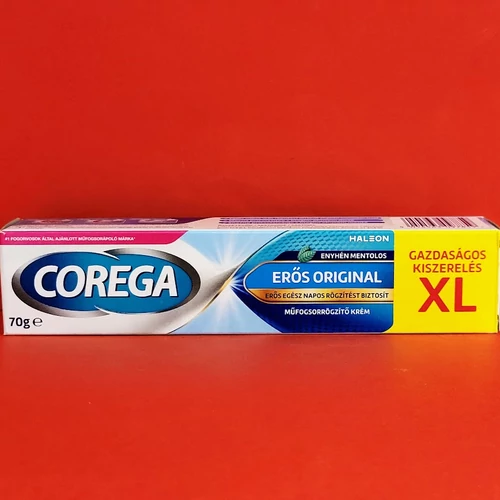 Corega műfogsorrögzítő krém erős rögzítés XL