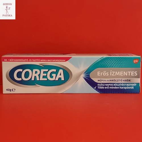 Corega műfogsorrögzítő erős ízmentes krém  40ml