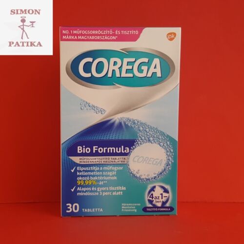 Corega Tabs Bio formula műfogsortisztító tabletta 30db