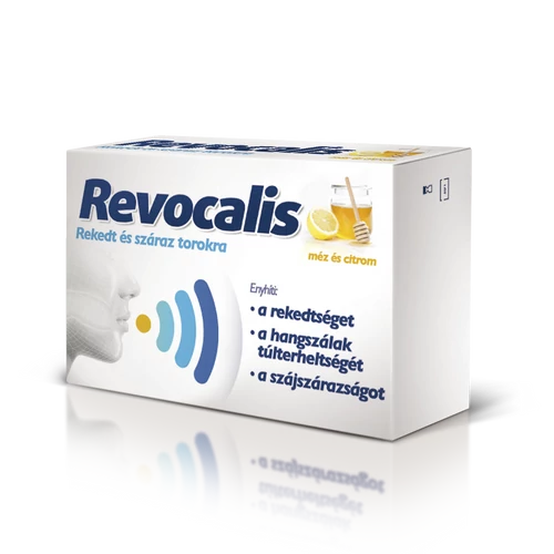 Revocalis szopogató tabletta Méz-Citrom 12db