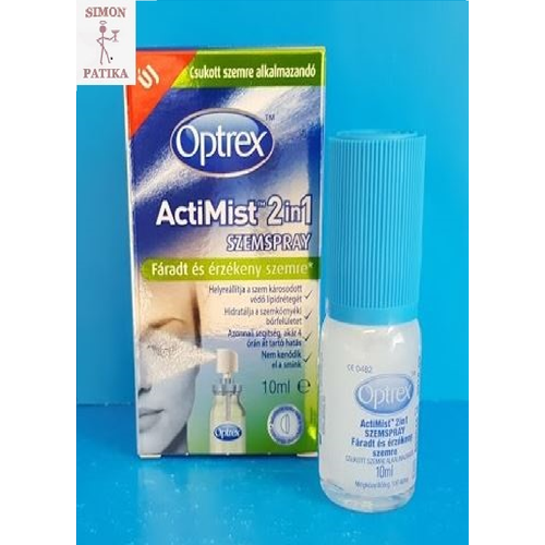 Optrex Actimist 2 in 1 szemspray viszkető szemre (10ml) - Szemszárazság, műkönny