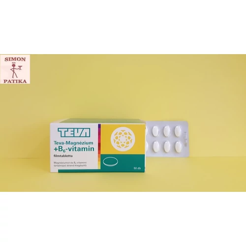Teva -Magnézium+ B6 vitamin filmtabletta 50db