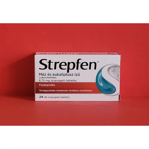 Strepfen méz eukalipt. cukorment. 8,75 mg szopogatós tabletta 24db