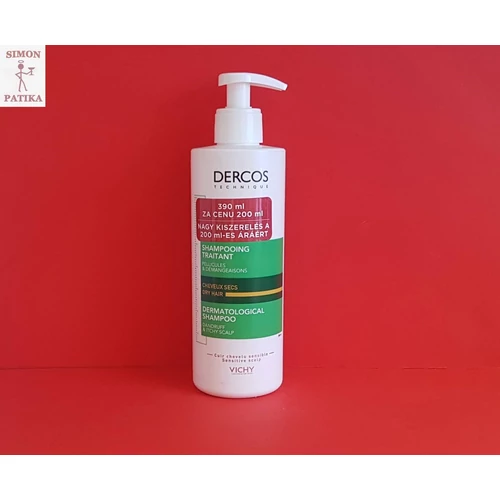 Vichy Dercos Korpásodás elleni sampon száraz hajra  390ml