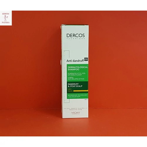 Vichy Dercos Korpásodás elleni sampon száraz hajra 200ml