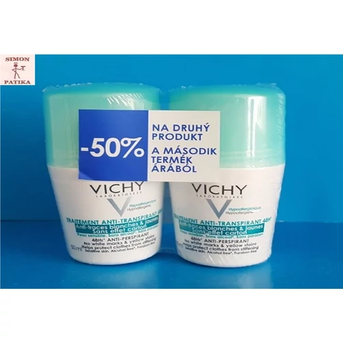 Vichy deo izzadságszabályozó Anti-perspirant 48 órás Duopack