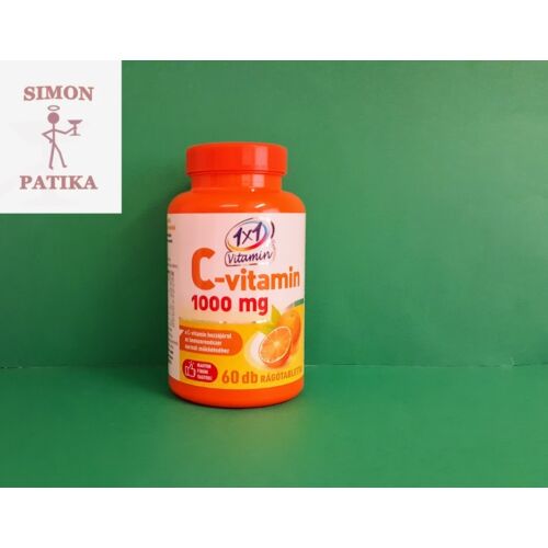 1x1 Vitamin C 1000 mg narancs ízű rágótabletta 60x