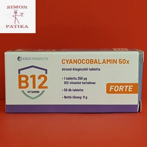 Cyanocobalamin 250 mcg FORTE tabletta 50db