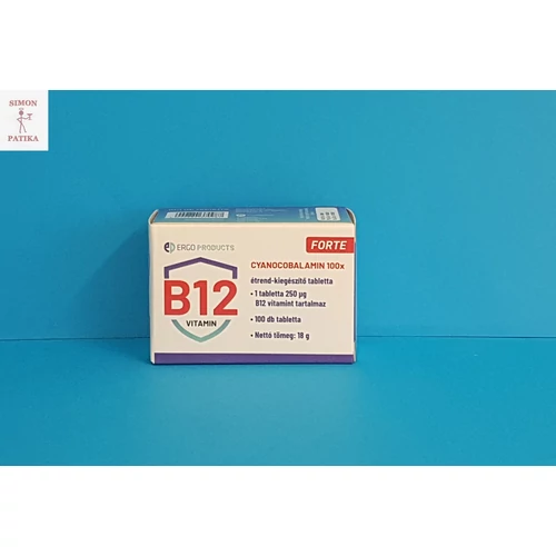 Cyanocobolamin Forte B12 vitamin tabletta 100db