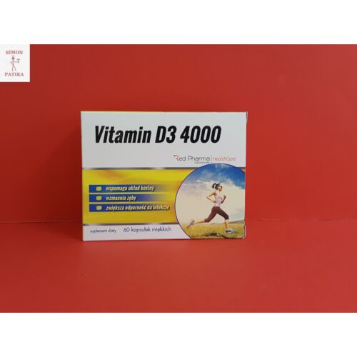 D-vitamin 4000NE kapszula Red Pharma 60db