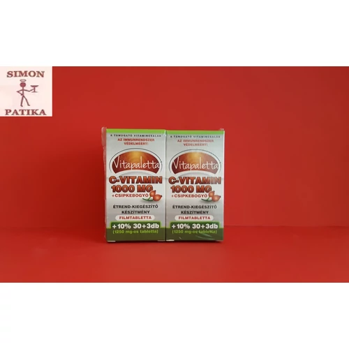 Vitapaletta C 1000mg+ Csipkebogyó  tabletta     2x33db