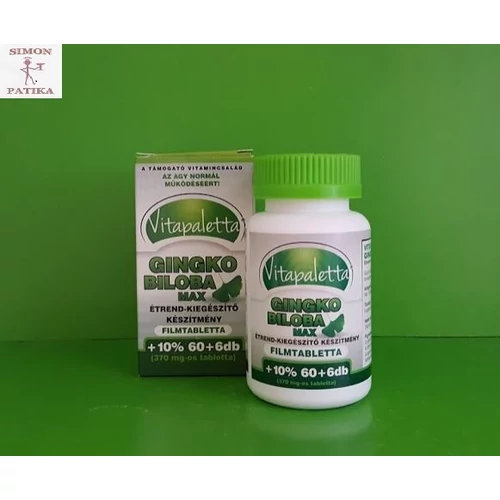 Vitapaletta Gingko Biloba Max tabletta 66db