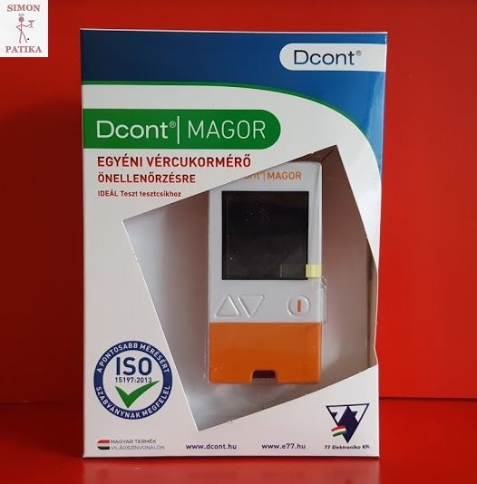 DCONT MAGOR vércukorszintmérő készülék bordó - Vércukorszintmérők és kellékeik